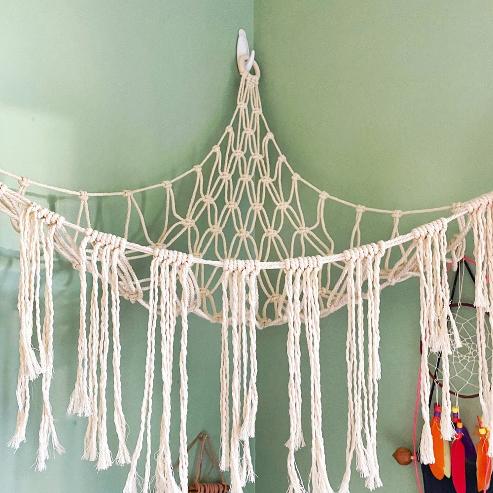 Handmade Wall Hanging Macrame Toy Hammock
